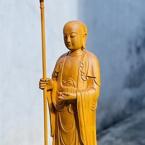 Tượng Dịa Tạng Vương Gỗ Cẩm Vàng Cao 90cm 4 Scaled 1