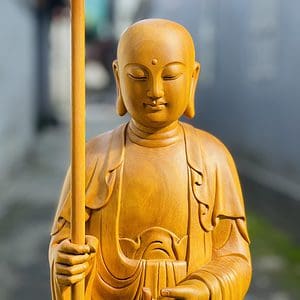 Tượng Dịa Tạng Vương Gỗ Cẩm Vàng Cao 90cm 7 Scaled 1