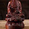 1 Seated Rose Wood Kwan Yin Vietnamese Sculpture C