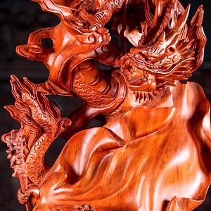 11 Vietnamese Large Hand Carved Bodhidharma Sculpture Foo Dogs Dragons C