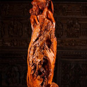 11 Wood Bodhidharma Standing Statue C