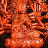 16 Avalokitshvara Wood Sculpture Buddhist Statue Many Arms Namaste Anjali C