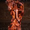 3 Vietnamese Wood Kwan Yin Carved In Natural Wood C